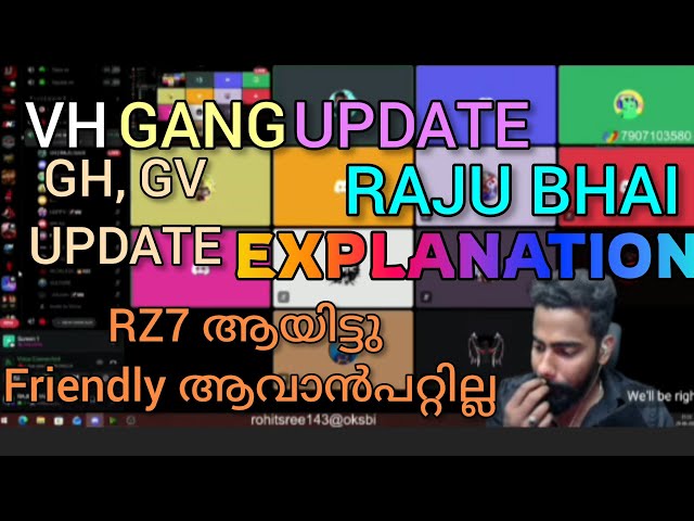 VH GANG NEW UPDATE  RAJU BHAI EXPLANATION😱[VH RAJU BHAAI]