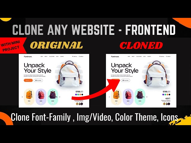 Clone Any Website Frontend in Minutes (Fonts, Colors, Images, Full UI Clone!)