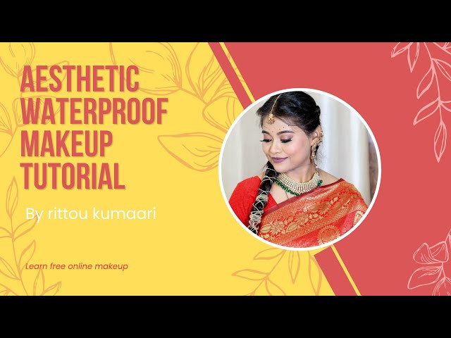 How to do AESTHETIC BRIDAL Makeup by @Rittoukumaari in simple steps