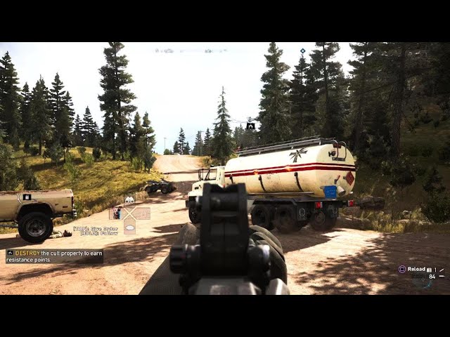 Far Cry 5 highest difficulty intense combat PS5 60 fps gameplay