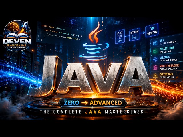 Java in Cinematic Style: A 5-Minute Overview of the Java Programming Masterclass
