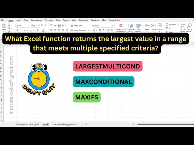 #333 - Excel formula question and answer