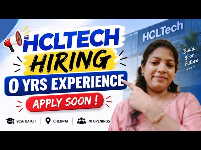 HCLTech Hiring Freshers: Java Full Stack Developer Role