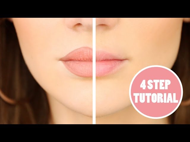 How to fake big lips / change your lip shape - Overline Lips Tutorial | PEACHY