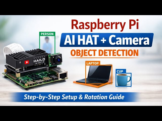 Raspberry Pi AI Hat+ 2 Object Detection Tutorial | Raspberry Pi Camera Module 3 Setup & Demo
