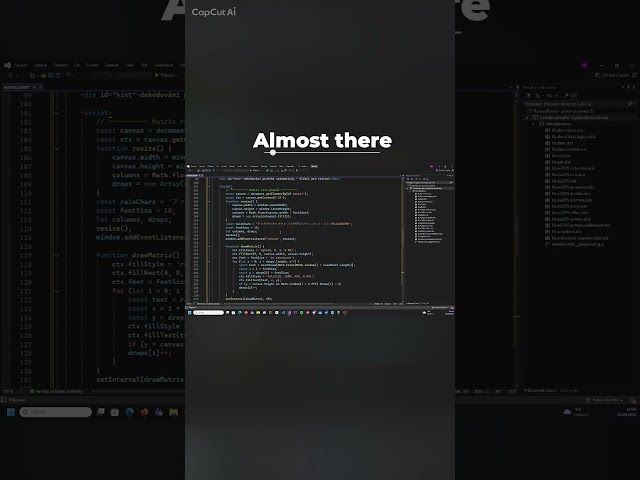 How to create a Matrix Rain effect in HTML & JS (Tutorial) Part 2