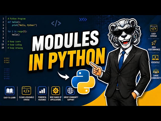 Python Modules for Beginners | Import Your First Module | Math, Random, Statistics 