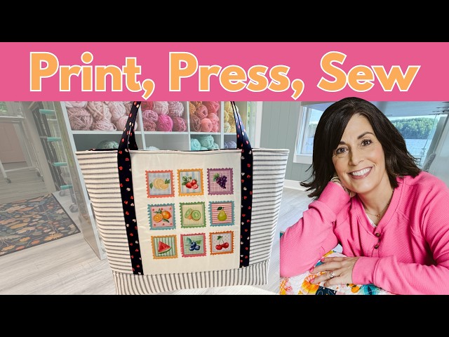 Design It. Print It. Sew It. | DIY Tote Bag Tutorial Fresh Picked Tote