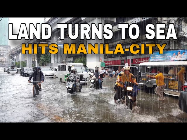 Unexpected! Hits MASSIVE FLOODS in Rizal Avenue CORNER Recto Avenue Manila Philippines | [4K]HDR