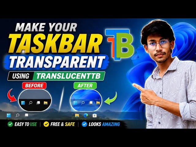 How to Make Your Windows Taskbar Transparent | TranslucentTB Tutorial