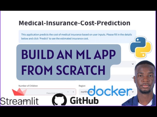 Build & Deploy a Machine Learning Application | FastAPI, Streamlit. Docker, Github