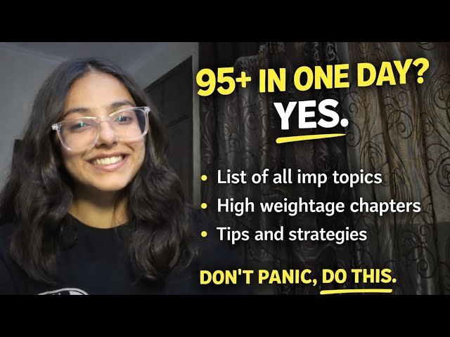 Science Board Exam in 1 day🫡 | Last minute tips, important topics and high weightage chapters 💯