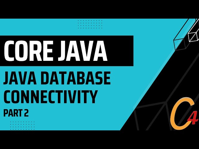 025 JAVA Database Connectivity : PART 02 - PRACTICAL
