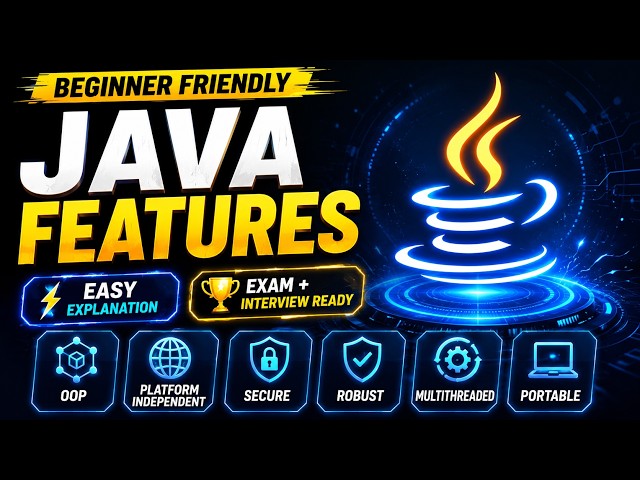 Features of Java Explained | Java Basics for Beginners, Exams & Interviews