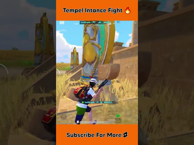 Ancient Tempel Intance Fight 🔥 | Intense Fight Gameplay | #shorts #pubg #bgmi