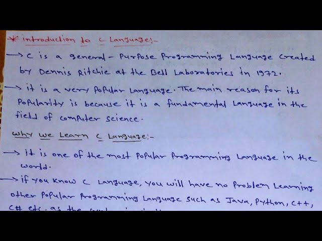 Introduction to C Language (Hindi) | What is C? Full Explanation 