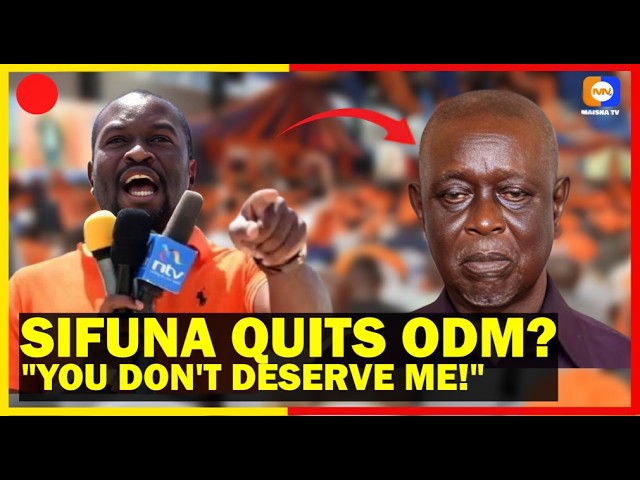 SIFUNA QUITS ? -“TAFUTA SG WAKO!” ODM CIVIL WAR ERUPTS! Sifuna BLASTS Oburu LIVE