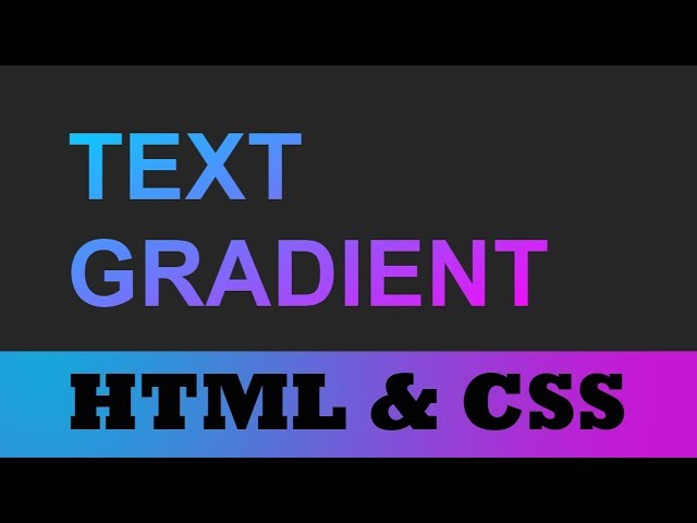 CSS Text Gradients