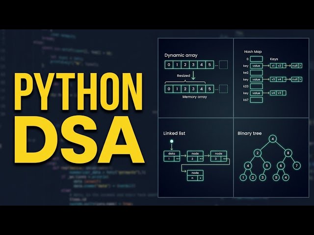 Python DSA Explained: Big-O, Data Structures, Heaps & Recursion in 9 Minutes