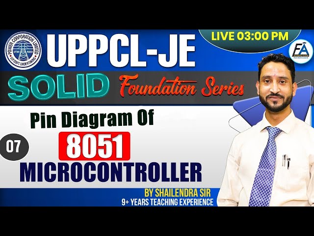 07 | PIN DIAGRAM OF 8051  MICROCONTROLLER  | SOLID FOUNDATION SERIES | BY SHAILENDRA SIR