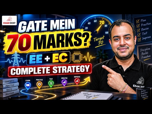 GATE Mein 70 Marks Kaise Aayenge? EE & EC Complete Strategy | Ankit Goyal