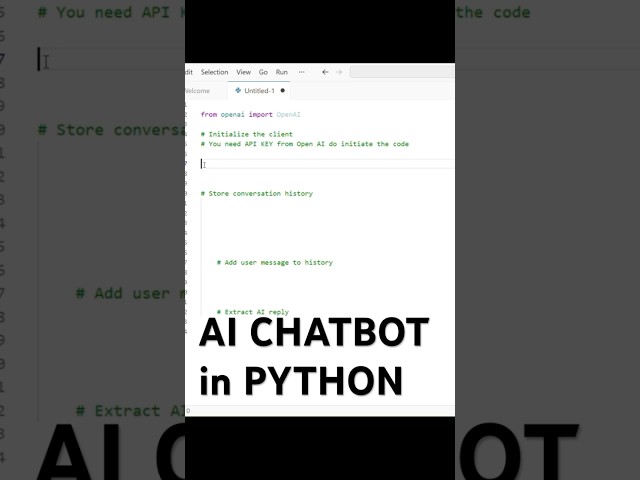 Build an AI Chatbot in Python Fast!