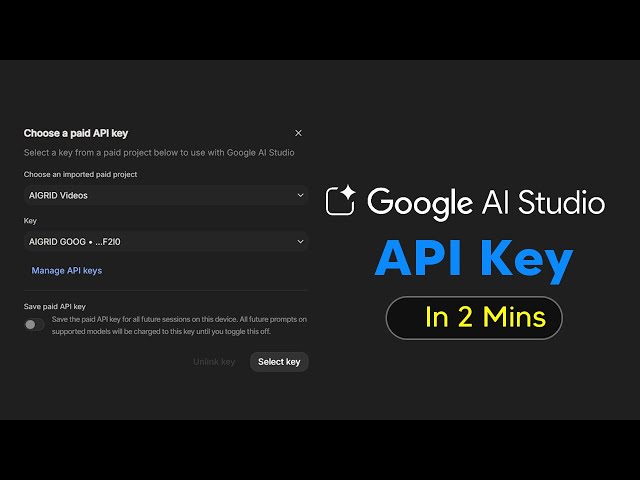 How To  Setup Google AI Studio API Key - Google Studio API Key Tutorial