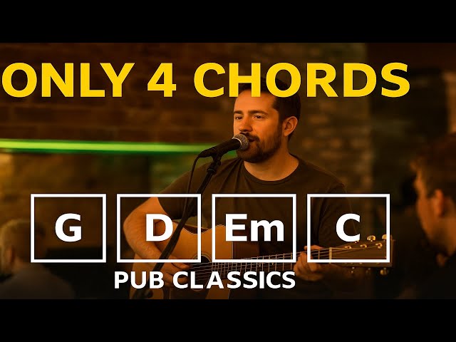 20 canciones populares con solo 4 acordes (sol, re, mi, do)