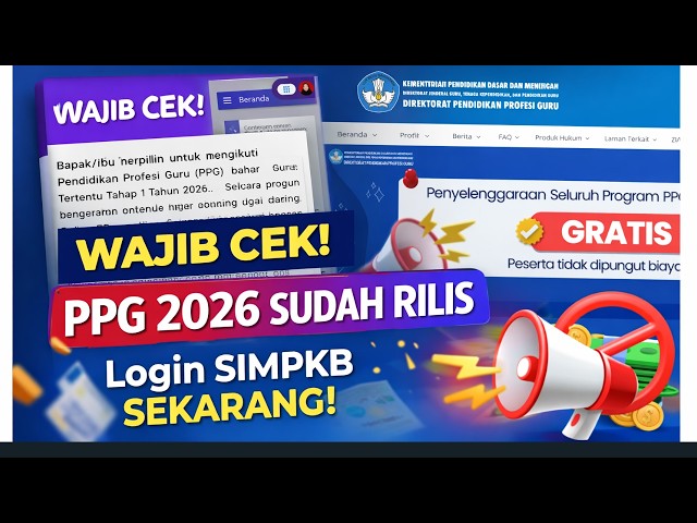 MUST CHECK! PPG Phase 1 2026 Has Been Released. Login to SIMPKB Now