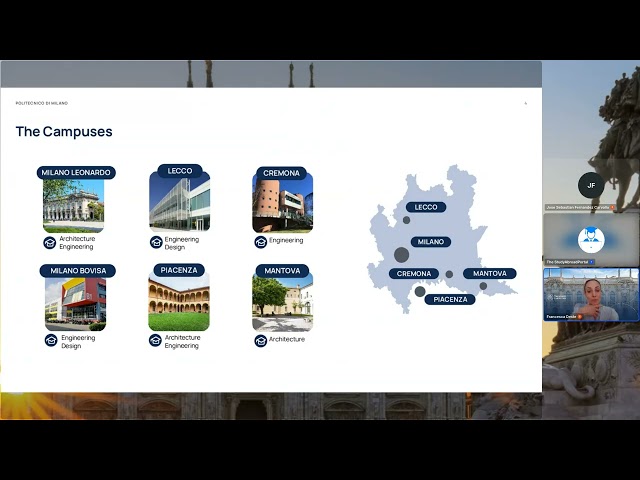 Discover politecnico di milano through the eyes of engineering students (webinar)