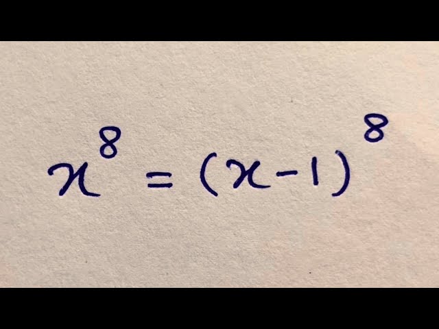 Can U get x ? Math Exponential OLYMPIAD problem 