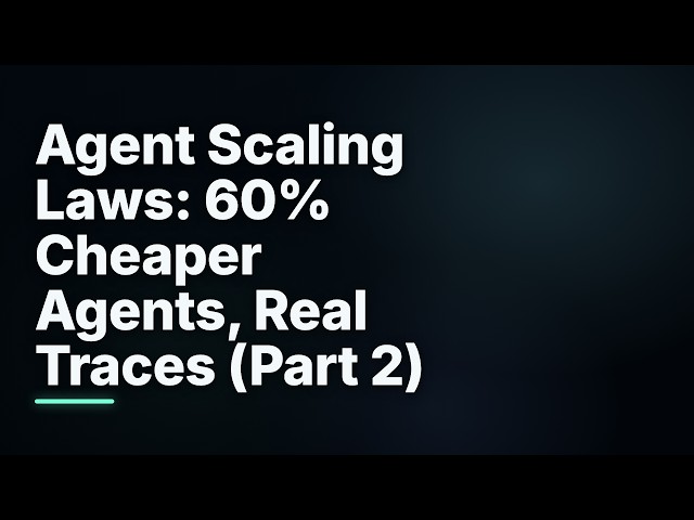 Make your AI Agent 60% Cheaper (And Smarter) in Productions (Part 2)