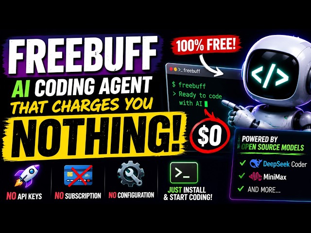 FreeBuff Tutorial: The FREE AI Coding Agent (No API, No Subscription)