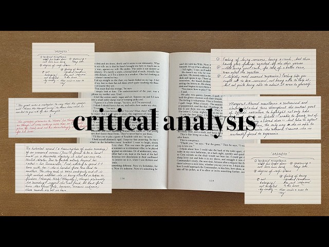 how to do critical literary analysis | English made simple