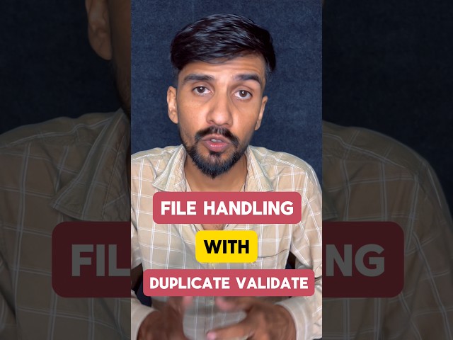 Python File Handling made easy 😎Stop duplicate entries using simple logic #coding #python #ai #ml