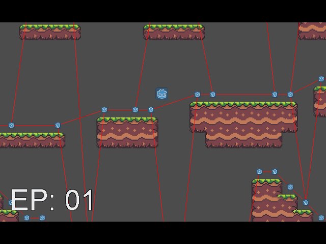 2D Platformer Pathfinder Tutorial - Part1 - placing the graph points.