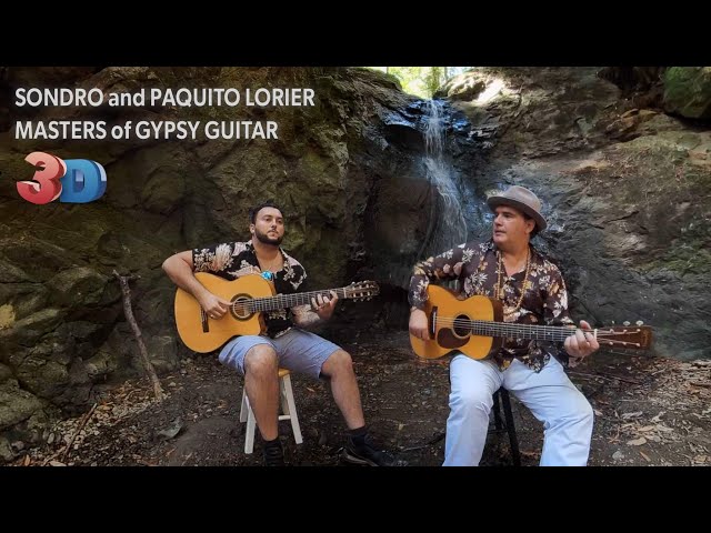 Sandro Lorier and Paquito Lorier - Gypsy guitar virtuosos | 3D 360 video