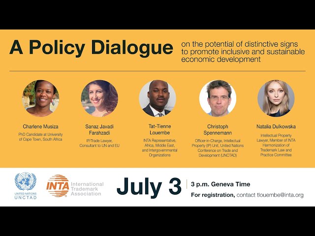 Webinar: Opportunities and challenges of geographical indications and other distinctive signs