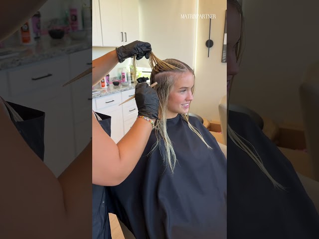 Fix Harsh Roots & Dark Bands: Easy Lived-In Blonde with Matrix!