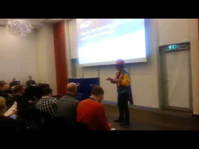 Guy Glantser shares the holiday spirit at SQLRally Nordic 2015