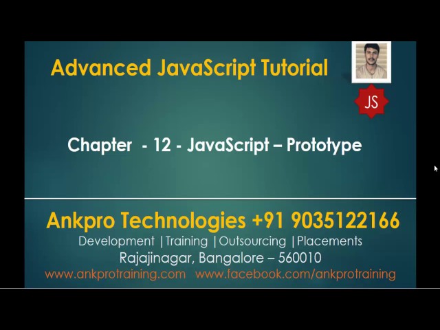 Advanced JavaScript - Chapter 12 - Prototype in JavaScript