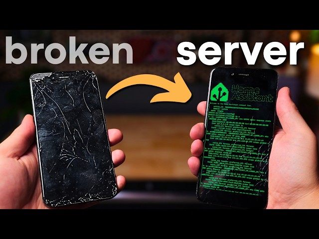 I Turned This Broken Phone Into A Home Server