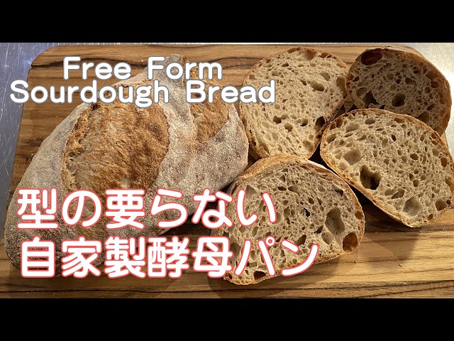 Freeform No Knead Sourdough Bread！Easy Recipe for Tasty Everyday Bread  without Bread Molds