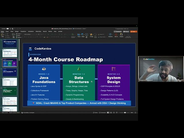 Advanced DSA + System Design Course Orientation | CodeKerdos