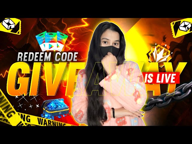 🔴LIVE FREE FIRE CUSTOM ROOM || FF LIVE REDEEM CODE GIVEAWAY🎁& GUILD TEST #FREEFIRE #GIRLGAMER