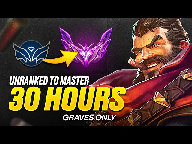 UNRANKED to MASTER in 30 Hours - Graves Gameplay Guide