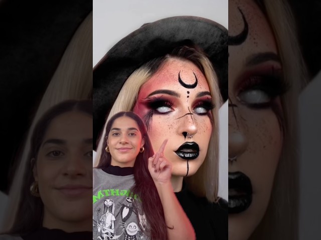 27/31: MAQUILLAJE DE BRUJA PARA HALLOWEEN FÁCIL Y RÁPIDO | SPOOKY MAKEUP EN 5 MINUTOS #halloween