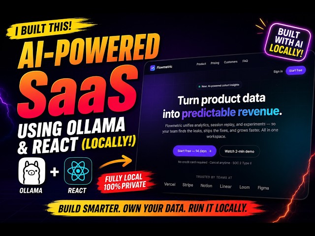 I Built an AI SaaS Landing Page Using Ollama (100% Local & Free) 🔥