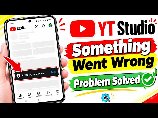 YT Studio Not Working Today | YT Studio "Something Went Wrong" Error | YT Studio Server Down