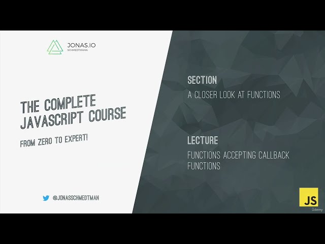 138   Functions Accepting Callback Functions